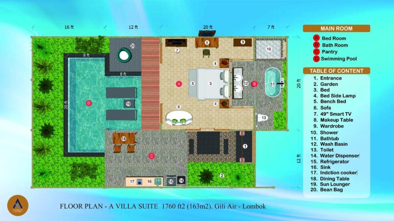 A Villa Gili Air Exteriör bild